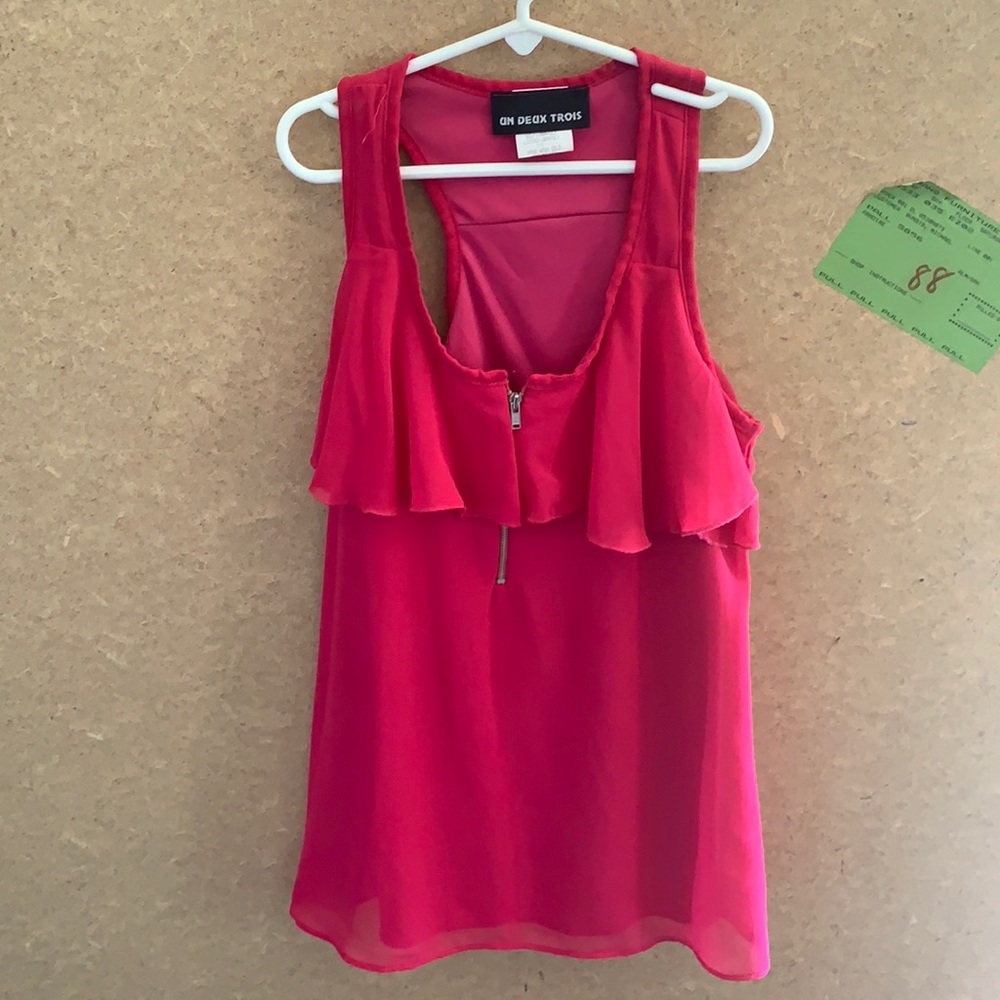 Un Deux Trois XS pink blouse